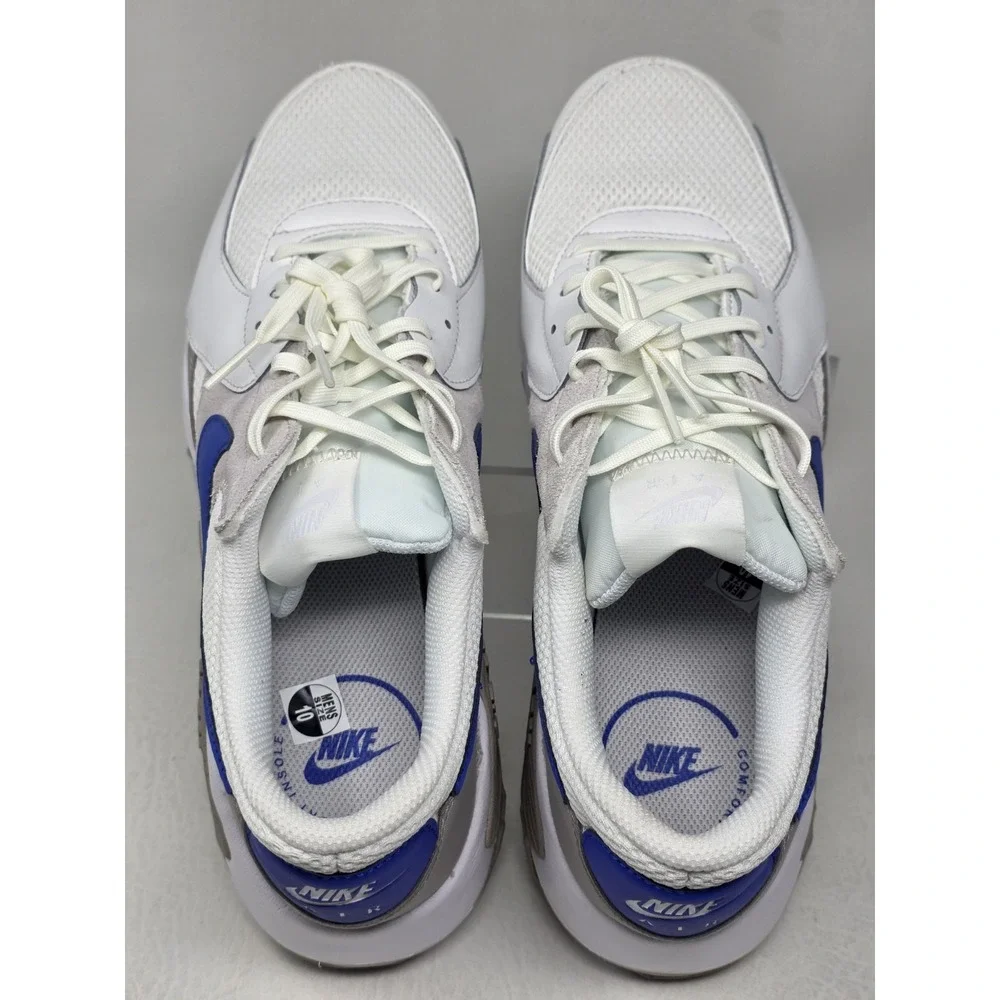 Nike Air Max Excee Mens Sneakers Shoes White Grey Blue Size 10 FZ5486-101 New